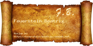 Feuerstein Beatrix névjegykártya